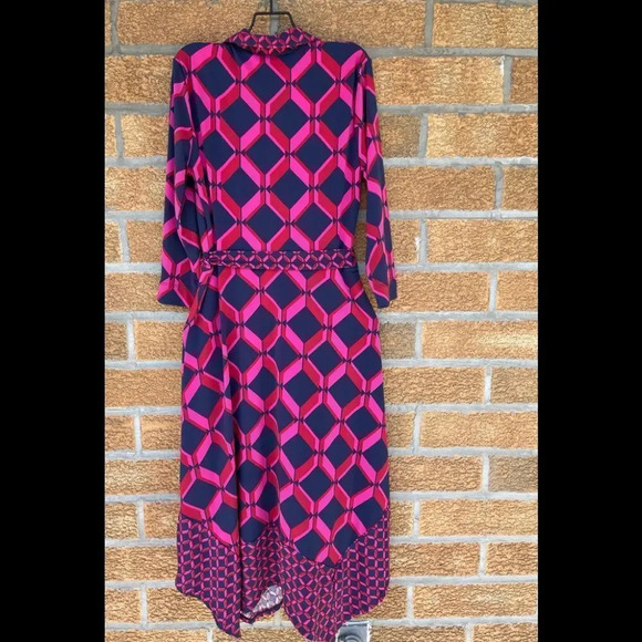Monsoon Gabby Geo Print Shirt Dress size 8 - Picture 13 of 15
